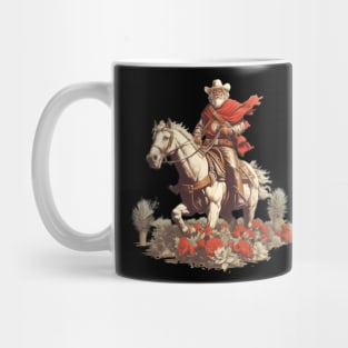 Western Christmas Santa Cowboy Mug